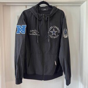 Men's Pro Standard Navy Dallas Cowboys Hybrid Woven Full-Zip Hoodie Size L